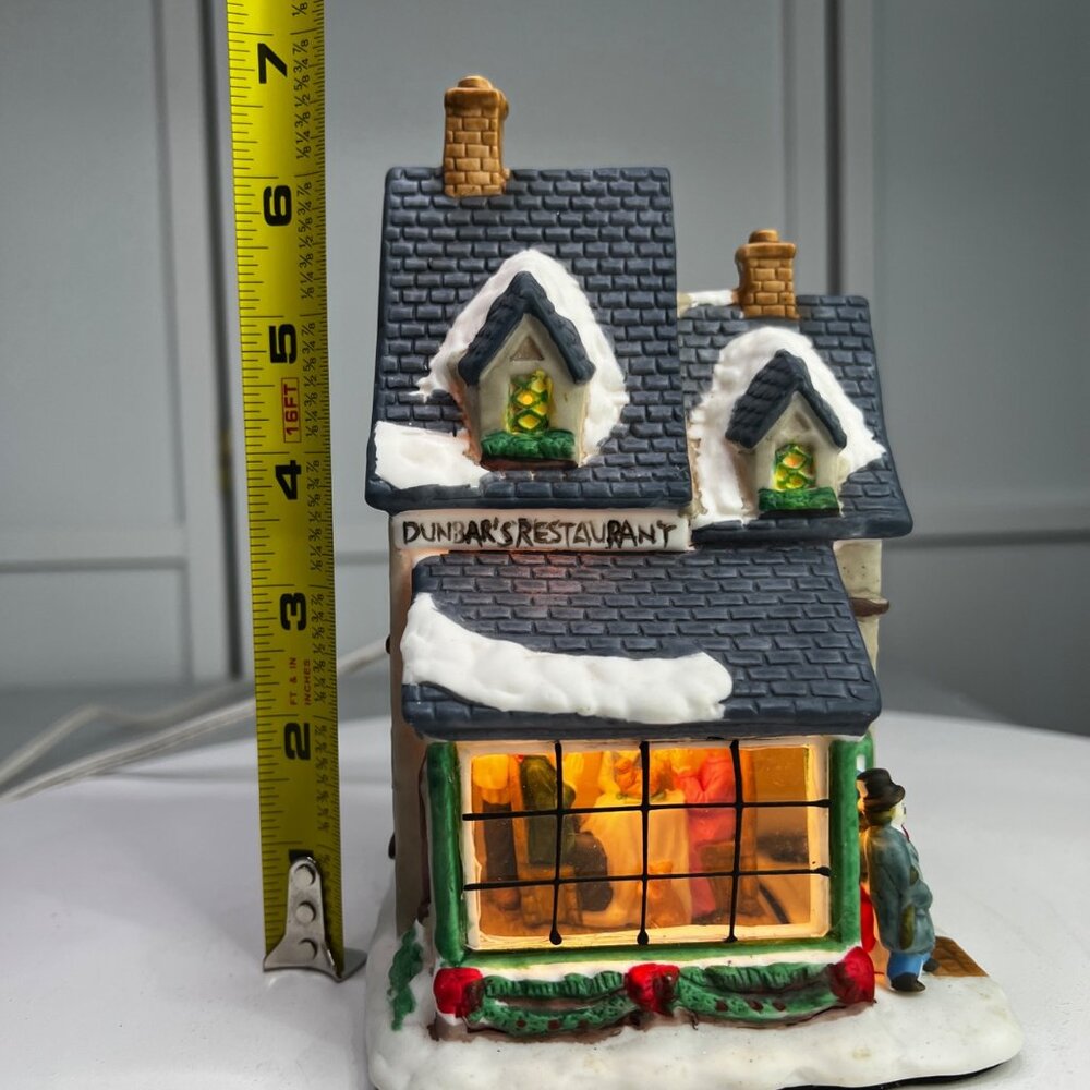 Chadwick-Miller Dunbars Restaurant Christmas Village Lighted Building 1997 - Picture 11 of 14